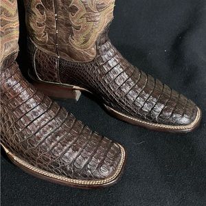 Lucchese genuine Caiman men’s western cowboy boots